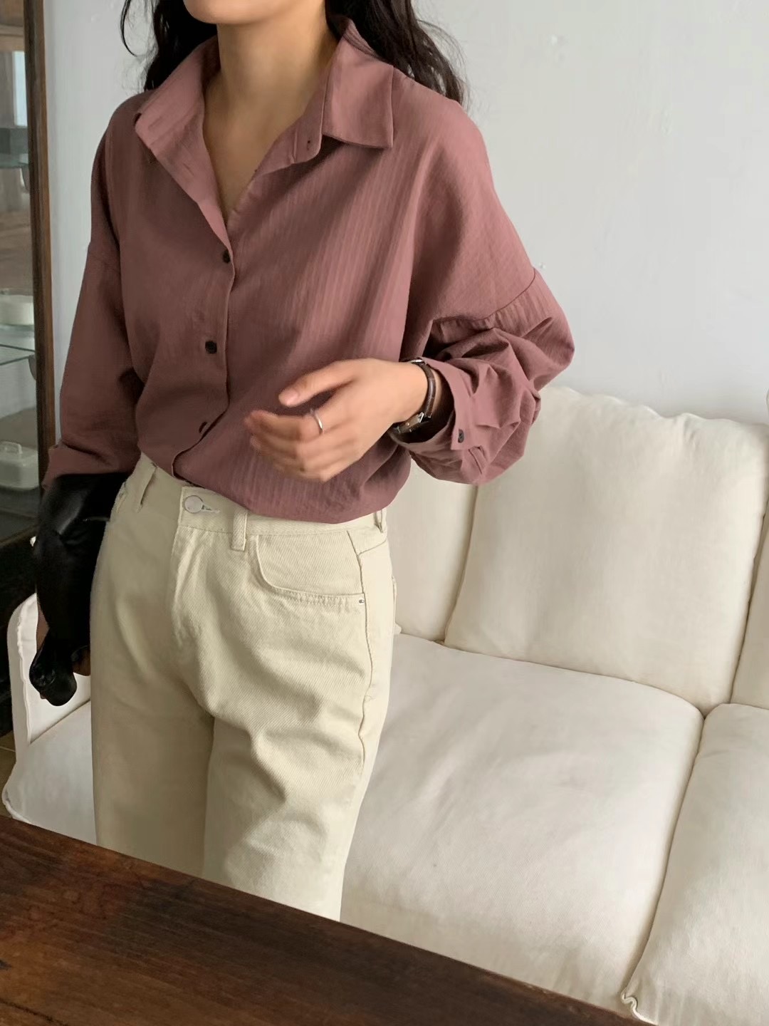 COMMA-콤마-T韓國直郵東大門實拍女裝新品推薦襯衫蕾絲衫COMMA襯衫/蕾絲衫圖色2