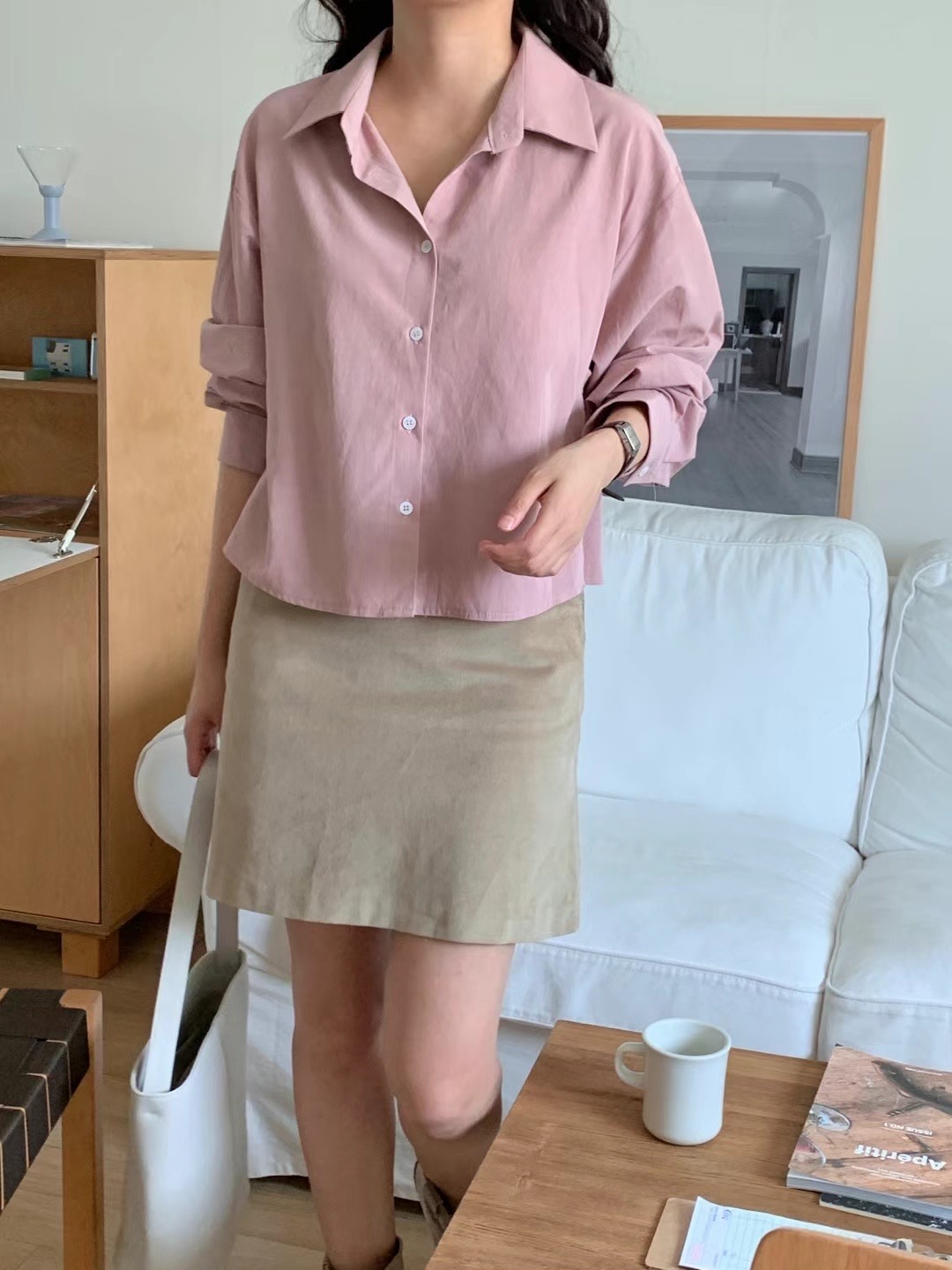 COMMA-콤마-T韓國直郵東大門實拍女裝新品推薦襯衫蕾絲衫COMMA襯衫/蕾絲衫