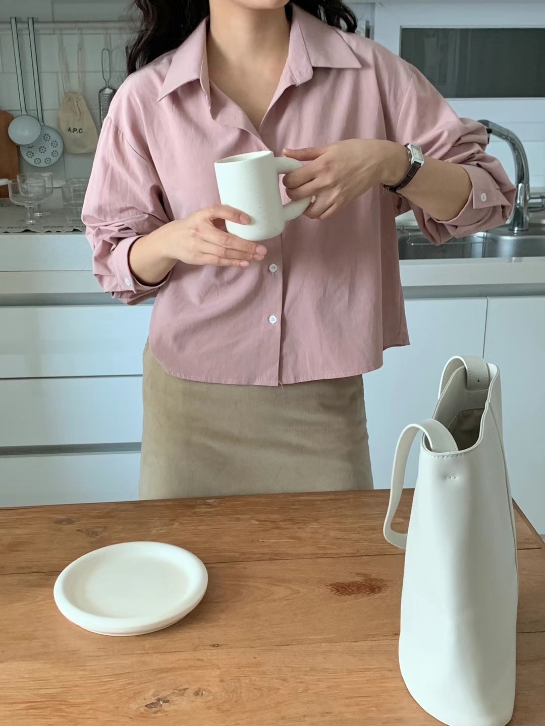 COMMA-콤마-T韓國直郵東大門實拍女裝新品推薦襯衫蕾絲衫COMMA襯衫/蕾絲衫圖色1