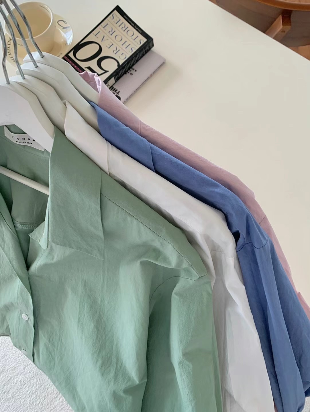 COMMA-콤마-T直郵韓國代購女裝新款推薦24秋冬襯衫蕾絲衫COMMA襯衫/蕾絲衫