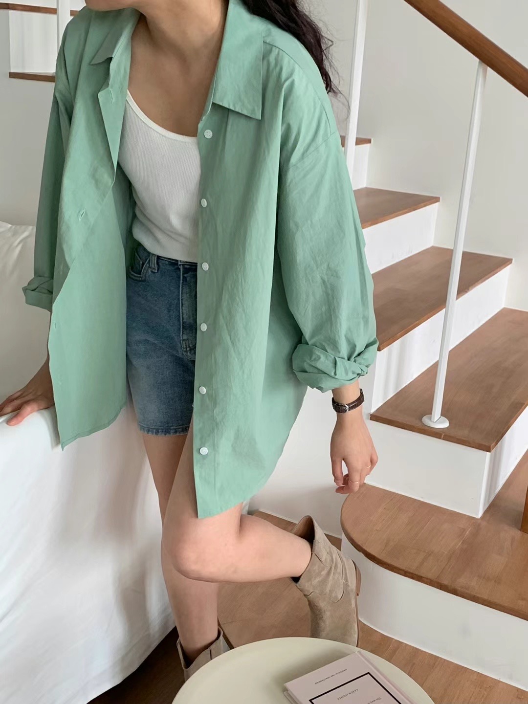 COMMA-콤마-T直郵韓國代購女裝新款推薦24秋冬襯衫蕾絲衫COMMA襯衫/蕾絲衫圖色1