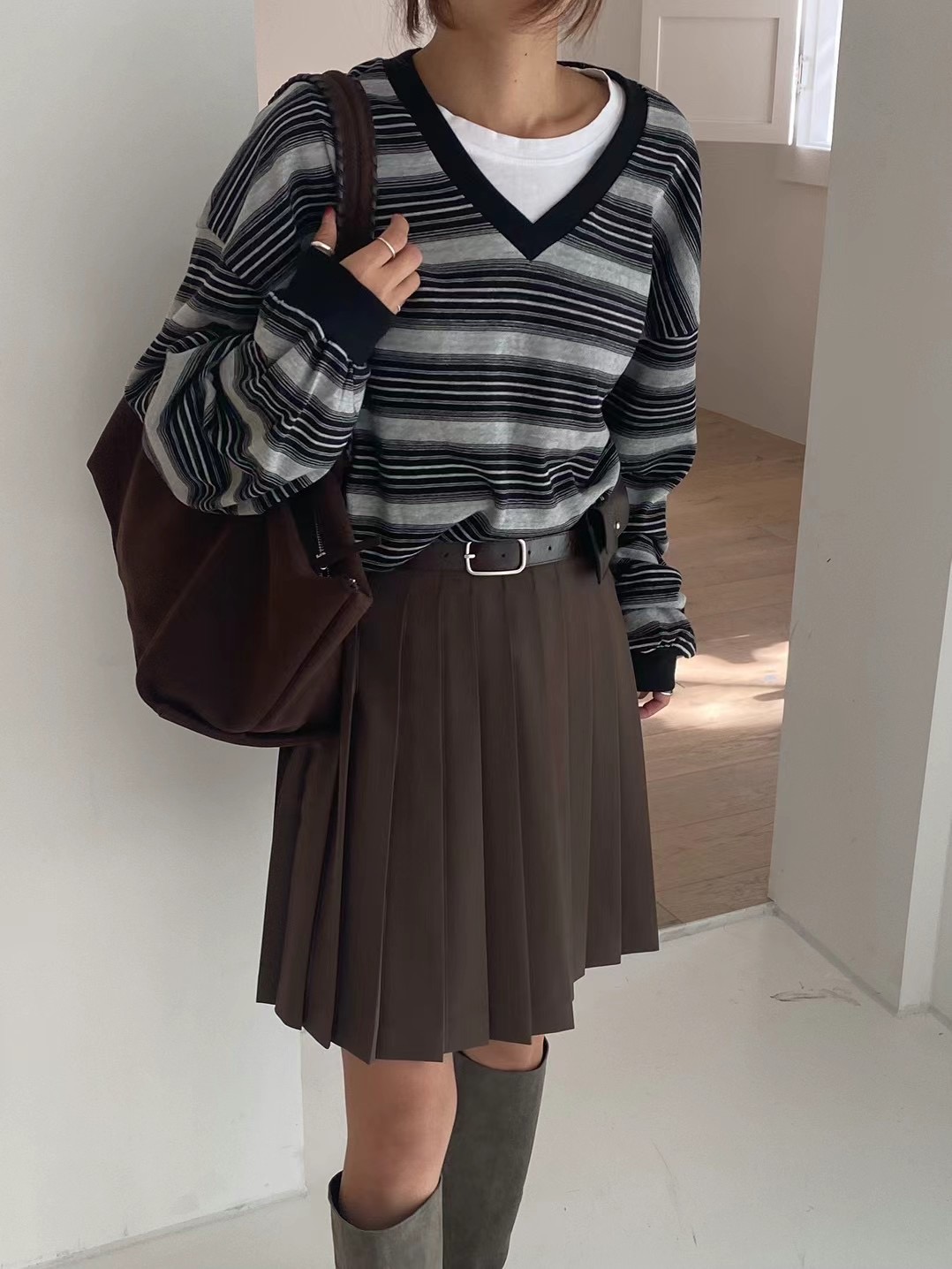 BEAGLE韓國直郵女裝新品時尚推薦職業休閑真品熱賣24秋冬衛衣BEAGLE衛衣
