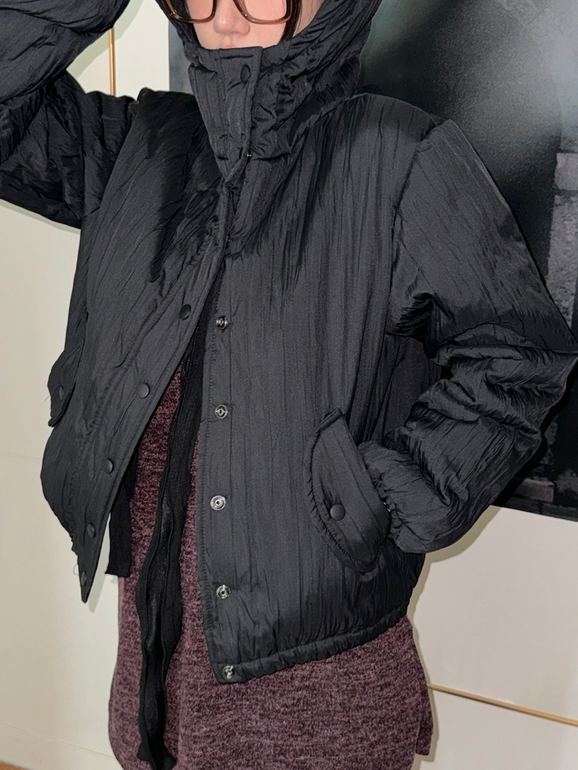 PAPRIKA韓國直郵女士新品24秋夏休閑熱賣職業短款棉服填充PAPRIKA短款棉服