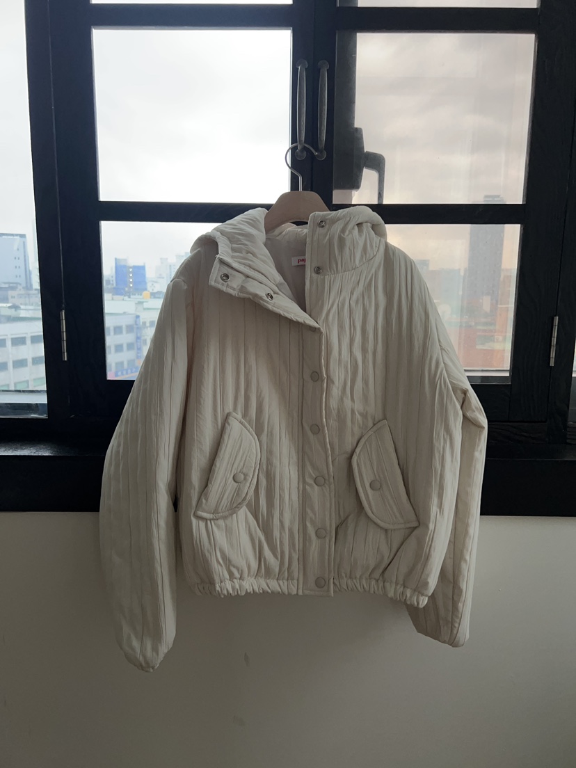 PAPRIKA韓國直郵女士新品24秋夏休閑熱賣職業短款棉服填充PAPRIKA短款棉服圖色2