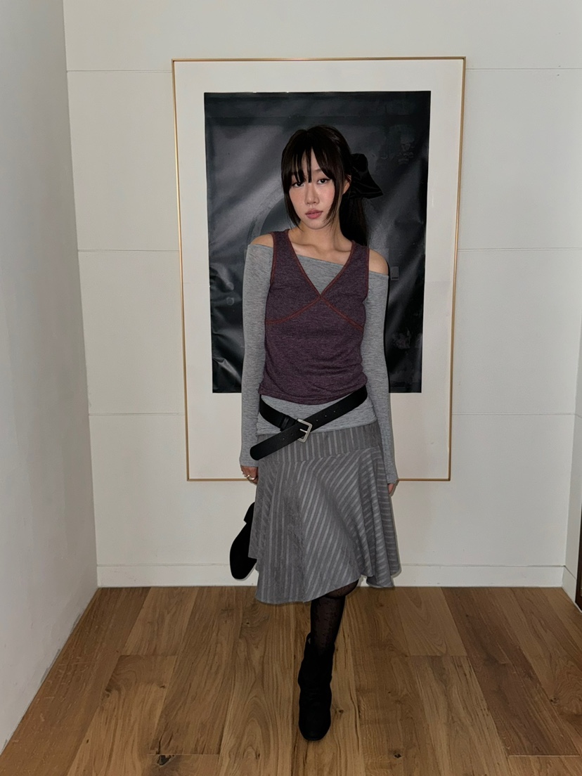 PAPRIKA韓國直郵東大門實拍女裝新品人氣真品時尚半身裙中短裙PAPRIKA半身裙/中短裙
