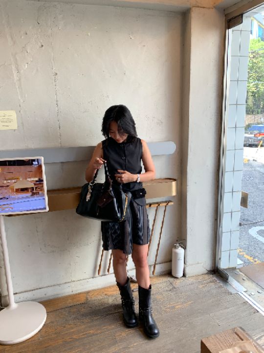 LIVE FOR_EVER韓國直郵女裝新款人氣時尚休閑推薦職業馬甲LIVE FOR_EVER馬甲