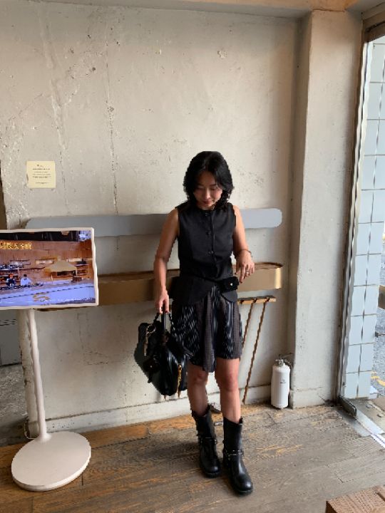 LIVE FOR_EVER韓國直郵女裝新款人氣時尚休閑推薦職業馬甲LIVE FOR_EVER馬甲