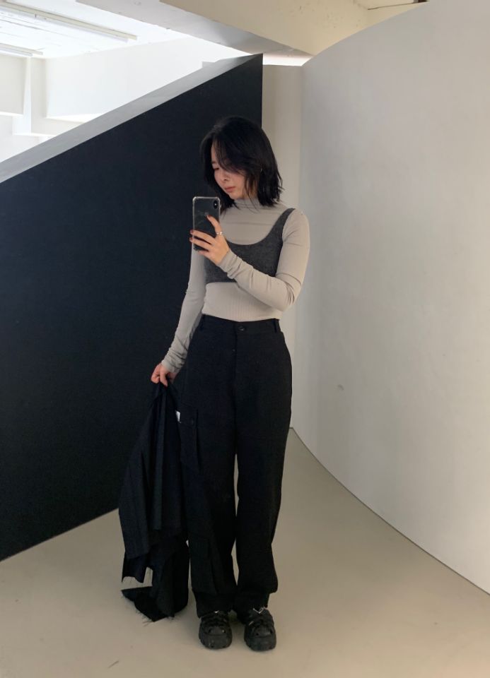 LIVE FOR_EVER韓國直郵東大門代購女裝新品職業半身裙中短裙LIVE FOR_EVER半身裙/中短裙