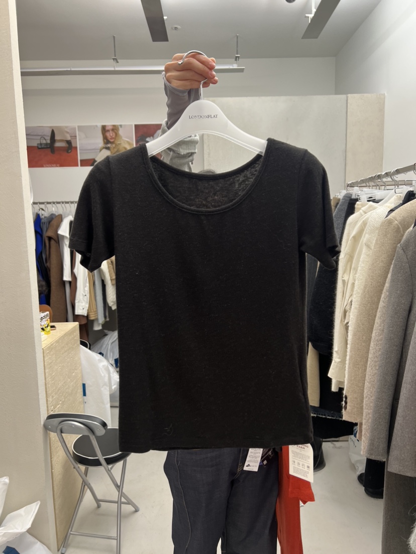 LONDON FLAT韓國直郵東大門代購女裝新品時尚職業24秋冬T恤LONDON FLATT恤圖色3