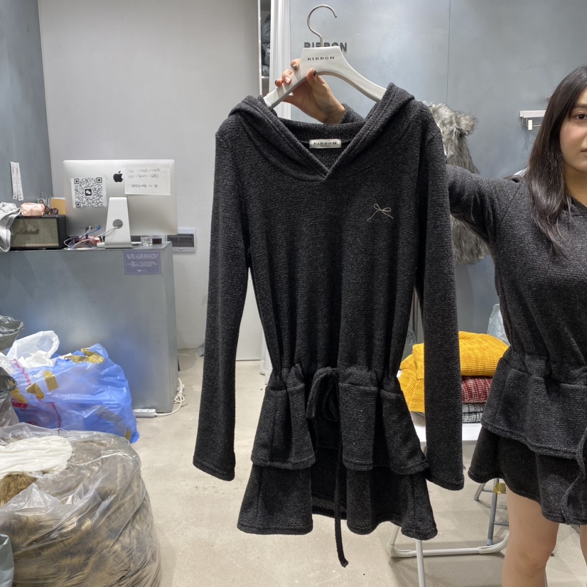 RIBBON韓國直郵東大門代購女裝新品真品時尚熱賣職業連衣裙RIBBON連衣裙