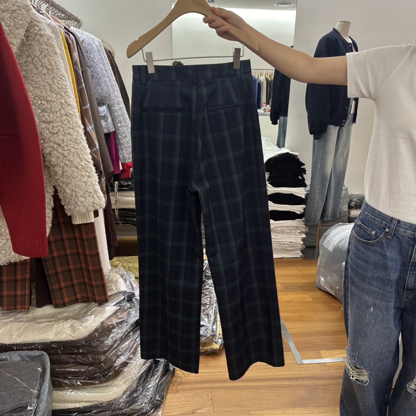 NAVE韓國直郵東大門實拍女裝新款人氣24秋冬職業推薦休閑褲NAVE休閑褲