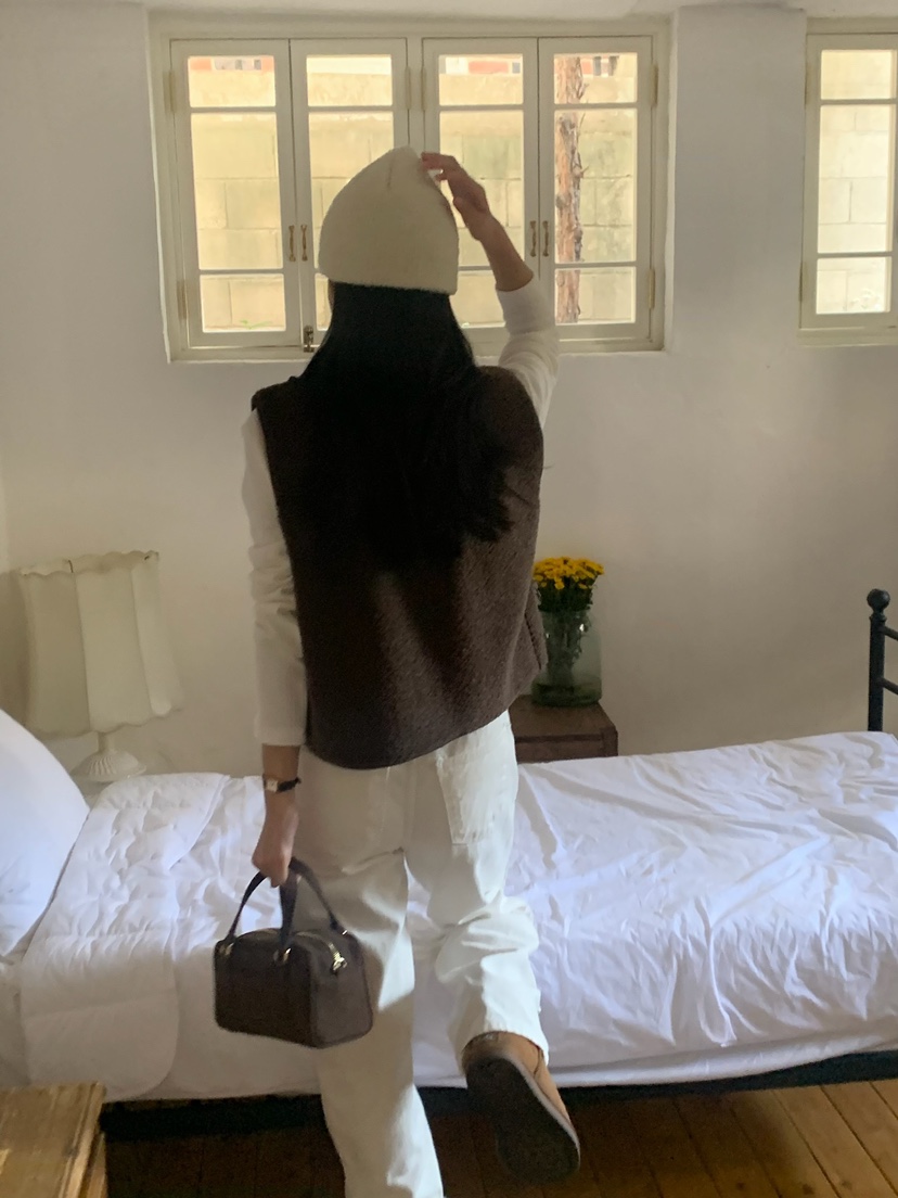 HOUSE OF/DE MERRY韓國直郵東大門實拍女裝新品24秋冬馬甲HOUSE OF/DE MERRY馬甲