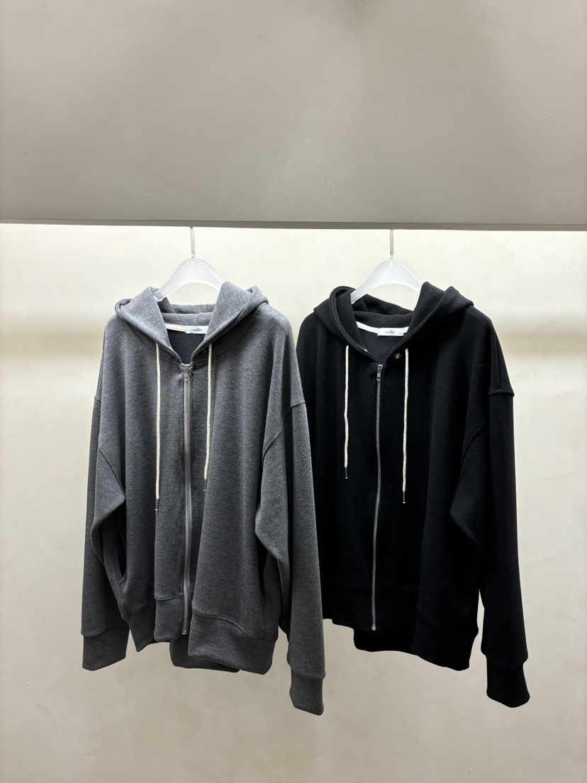 Waller韓國直郵東大門代購女裝新品人氣24秋冬推薦衛衣拉鏈NOTHING衛衣
