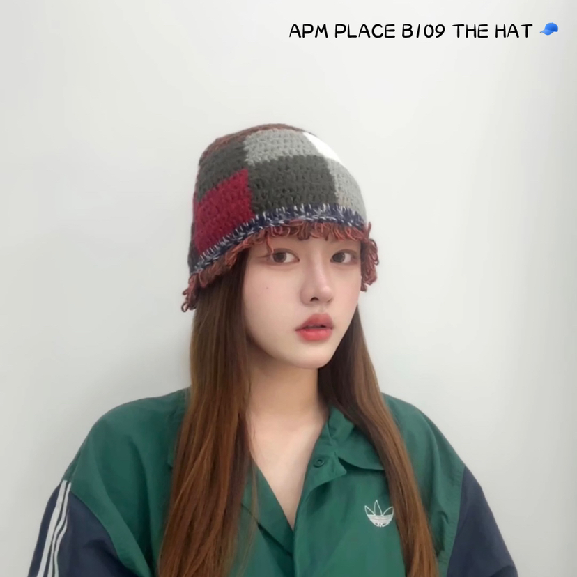 THE HAT直郵韓國代購女裝新款休閑熱賣真品推薦人氣帽子格紋THE HAT帽子圖色2