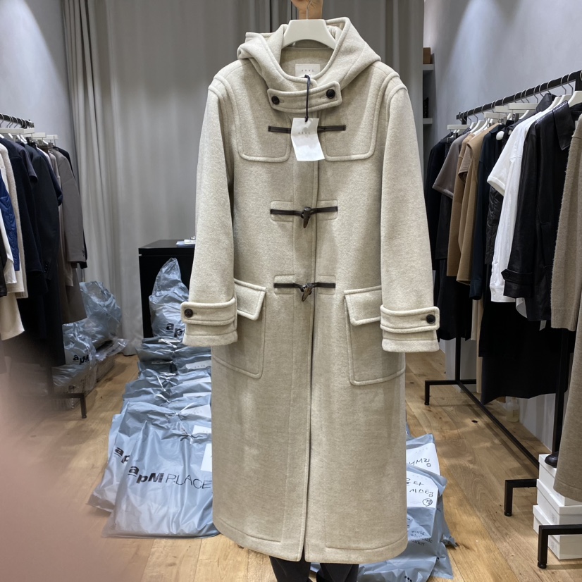 ARVE韓國直郵東大門實拍女裝新品人氣時尚24秋冬中長款大衣ARVE中長款大衣圖色2
