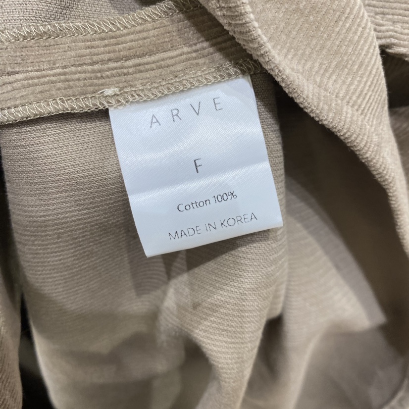 ARVE韓國直郵東大門代購女裝新品人氣真品襯衫蕾絲衫燈心絨ARVE襯衫/蕾絲衫