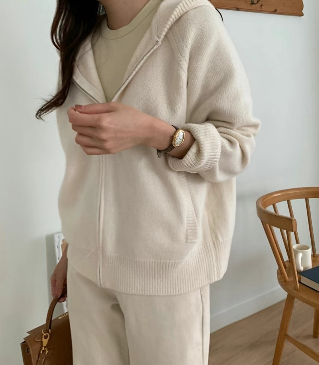 LUCKY ROOM韓國直郵東大門代購女裝新品推薦人氣衛衣拉鏈連帽LUCKY ROOM衛衣