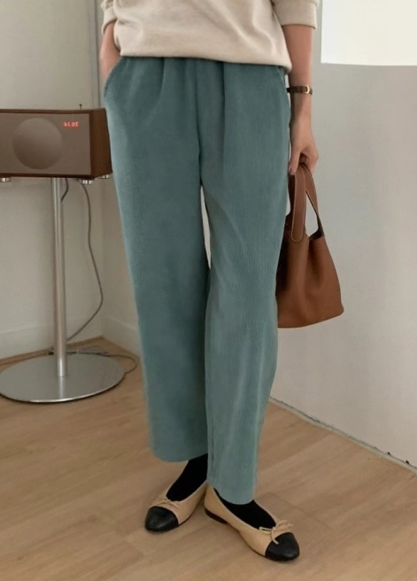 LUCKY ROOM韓國直郵女裝新品人氣24秋冬時尚休閑休閑褲綁帶LUCKY ROOM休閑褲圖色2