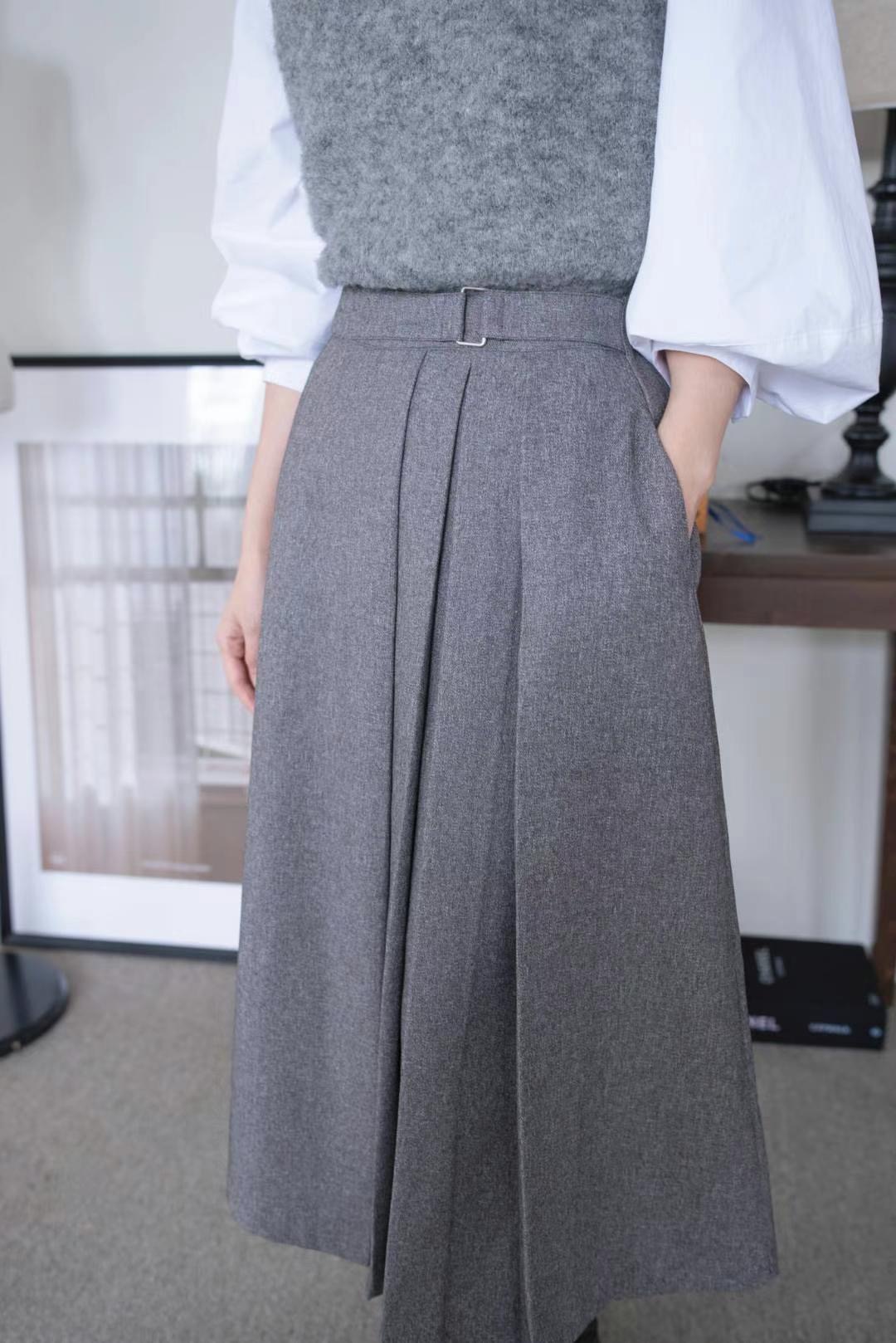 UNENE韓國直郵東大門代購女裝新款真品熱賣半身裙中短裙百褶UNENE半身裙/中短裙