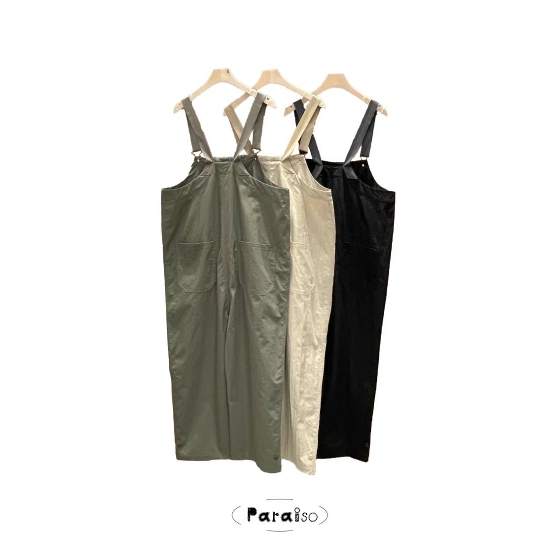 PARAISO韓國直郵東大門實拍女裝新款24秋冬時尚休閑背帶褲PARAISO背帶褲