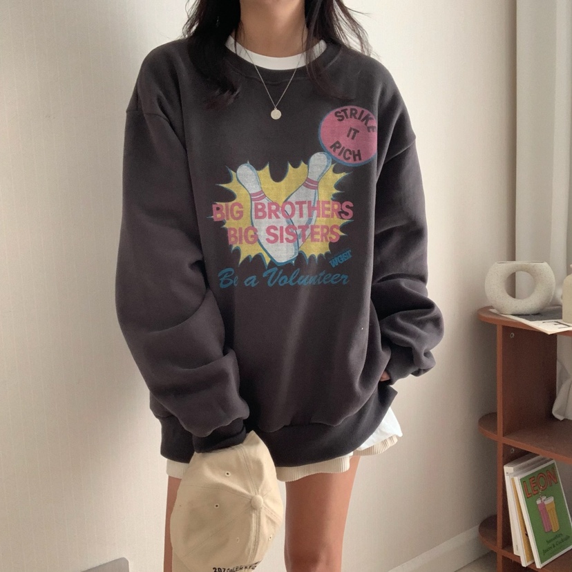 FROMJINI韓國直郵東大門代購女裝新品熱賣職業真品衛衣拉絨FROMJINI衛衣