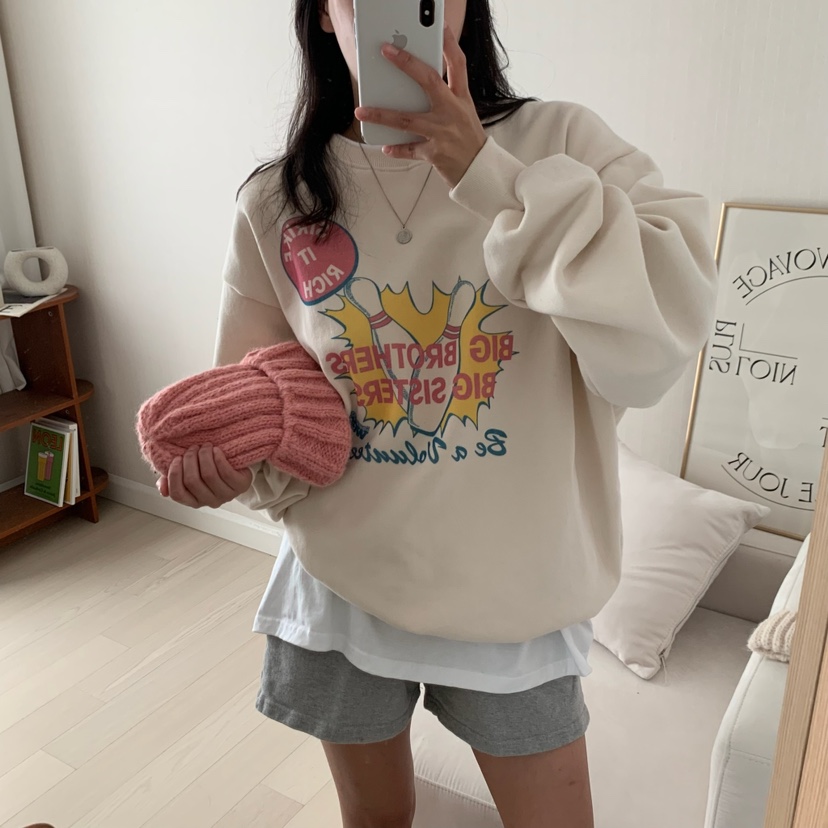 FROMJINI韓國直郵東大門代購女裝新品熱賣職業真品衛衣拉絨FROMJINI衛衣