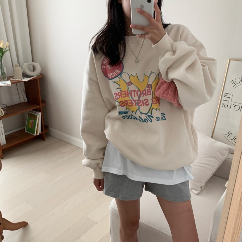 FROMJINI韓國直郵東大門代購女裝新品熱賣職業真品衛衣拉絨FROMJINI衛衣