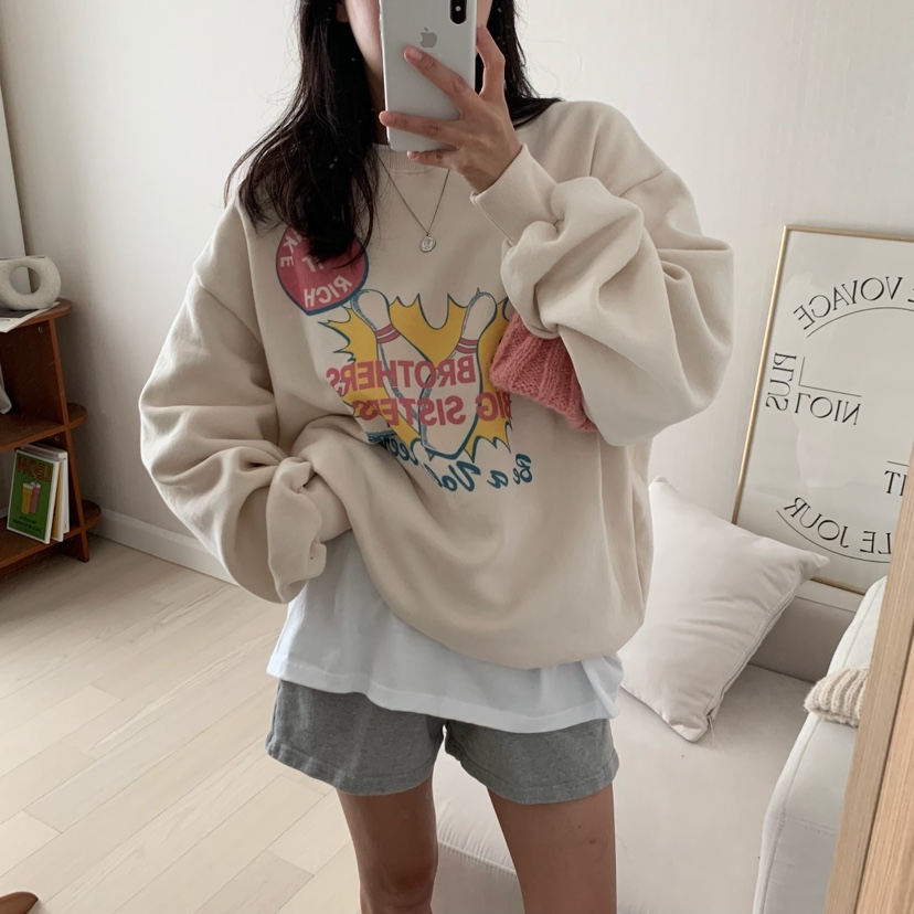 FROMJINI韓國直郵東大門代購女裝新品熱賣職業真品衛衣拉絨FROMJINI衛衣