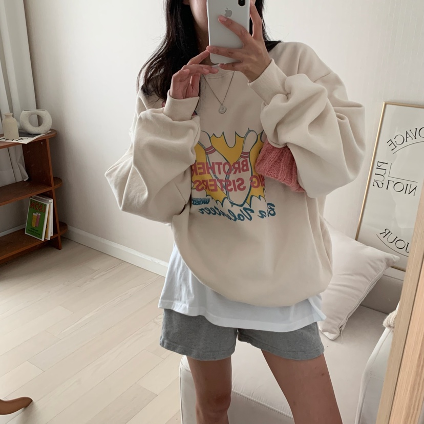 FROMJINI韓國直郵東大門代購女裝新品熱賣職業真品衛衣拉絨FROMJINI衛衣
