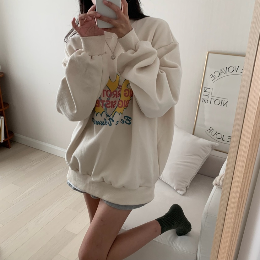 FROMJINI韓國直郵東大門代購女裝新品熱賣職業真品衛衣拉絨FROMJINI衛衣