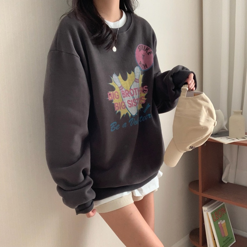 FROMJINI韓國直郵東大門代購女裝新品熱賣職業真品衛衣拉絨FROMJINI衛衣