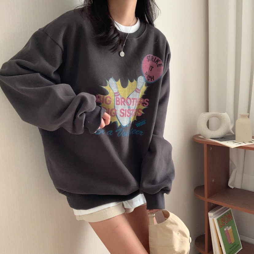 FROMJINI韓國直郵東大門代購女裝新品熱賣職業真品衛衣拉絨FROMJINI衛衣