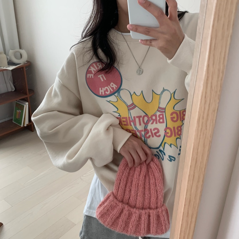 FROMJINI韓國直郵東大門代購女裝新品熱賣職業真品衛衣拉絨FROMJINI衛衣