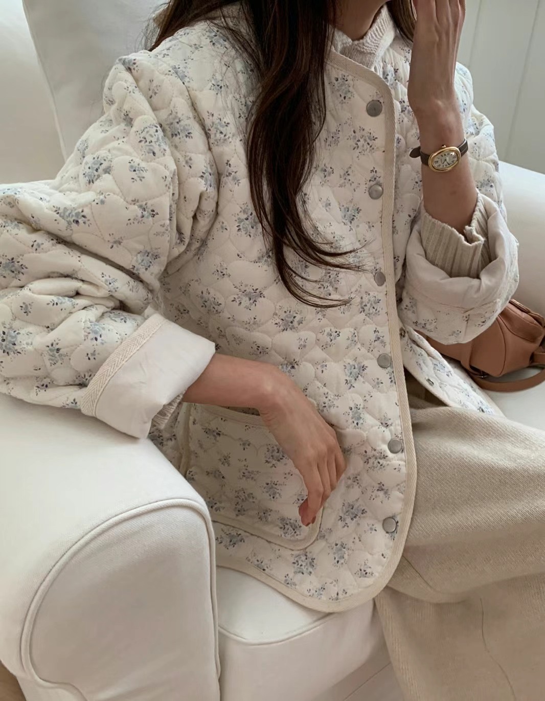 LUCKY ROOM韓國直郵東大門代購女裝新品真品職業推薦短款棉服LUCKY ROOM短款棉服