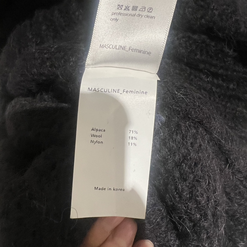 MASCULINE韓國直郵女裝新款熱賣人氣職業真品24秋冬休閑毛衣MASCULINE毛衣