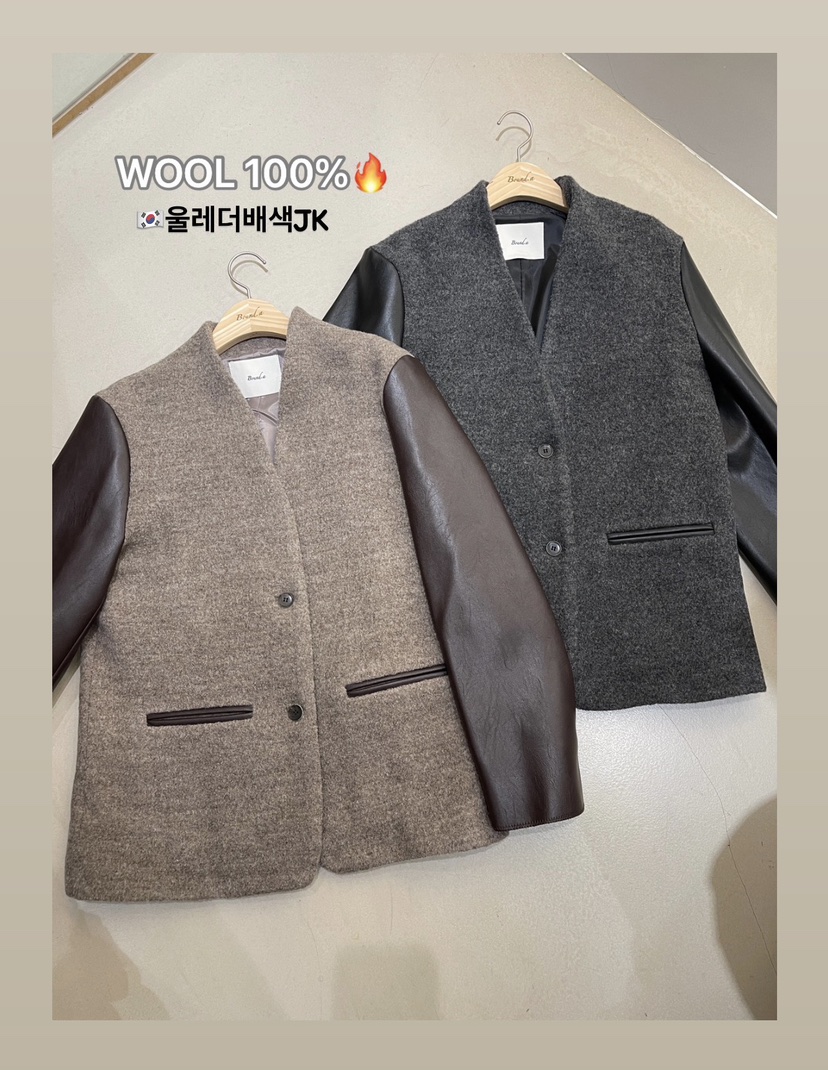 BOUND.A直郵韓國代購女裝新品熱賣時尚休閑真品短款大衣羊毛BOUND.A短款大衣