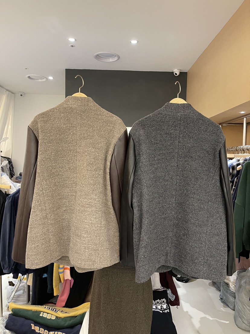 BOUND.A直郵韓國代購女裝新品熱賣時尚休閑真品短款大衣羊毛BOUND.A短款大衣