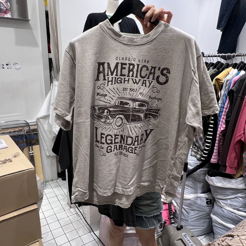 THE WEEKND韓國直郵女裝新品推薦真品24秋冬時尚熱賣T恤THE WEEKNDT恤