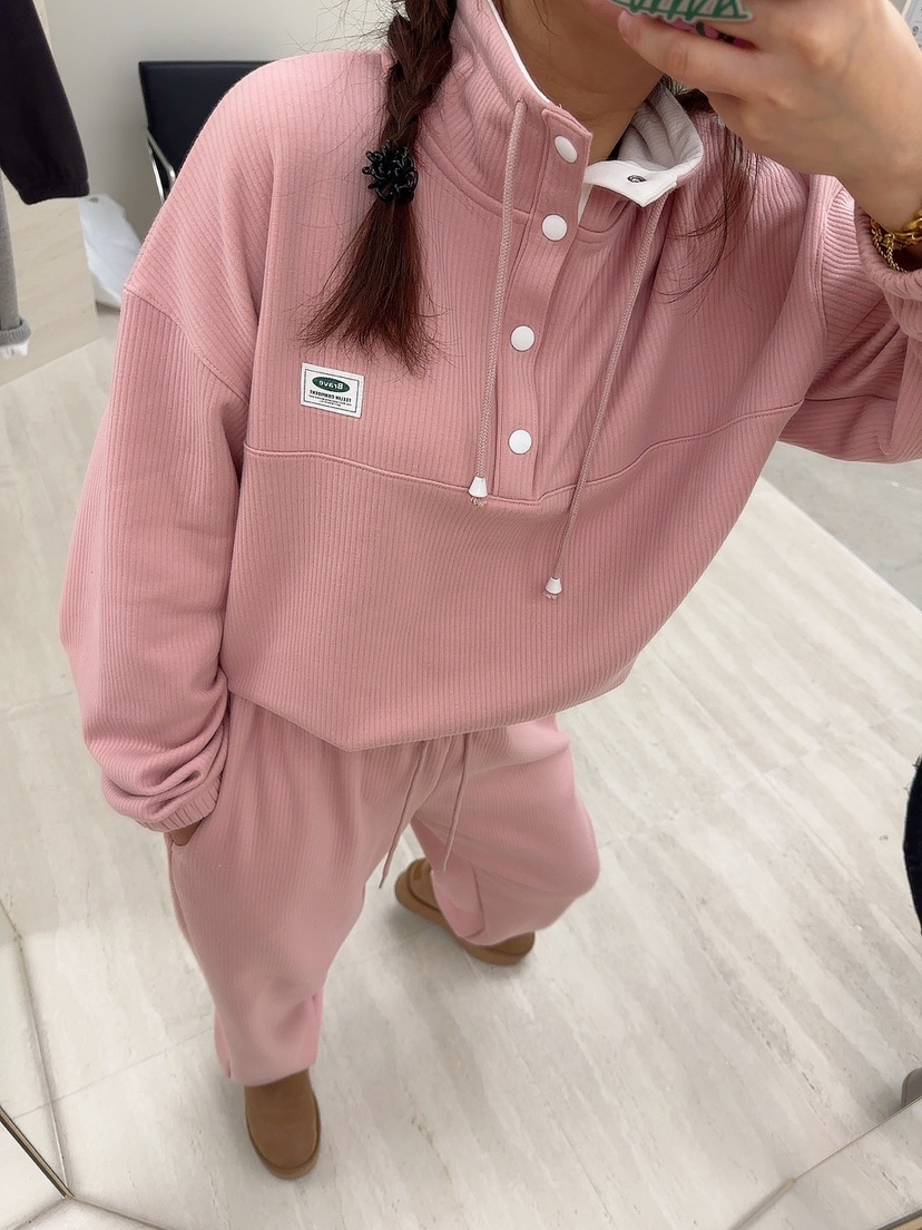 ONL直郵韓國代購女裝新品24秋冬休閑推薦人氣衛衣羊毛柔軟ONL衛衣