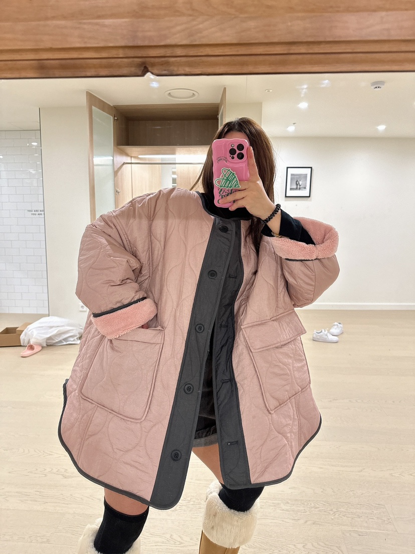 ONL韓國直郵女裝新品人氣熱賣時尚休閑24秋冬推薦夾克填充ONL夾克