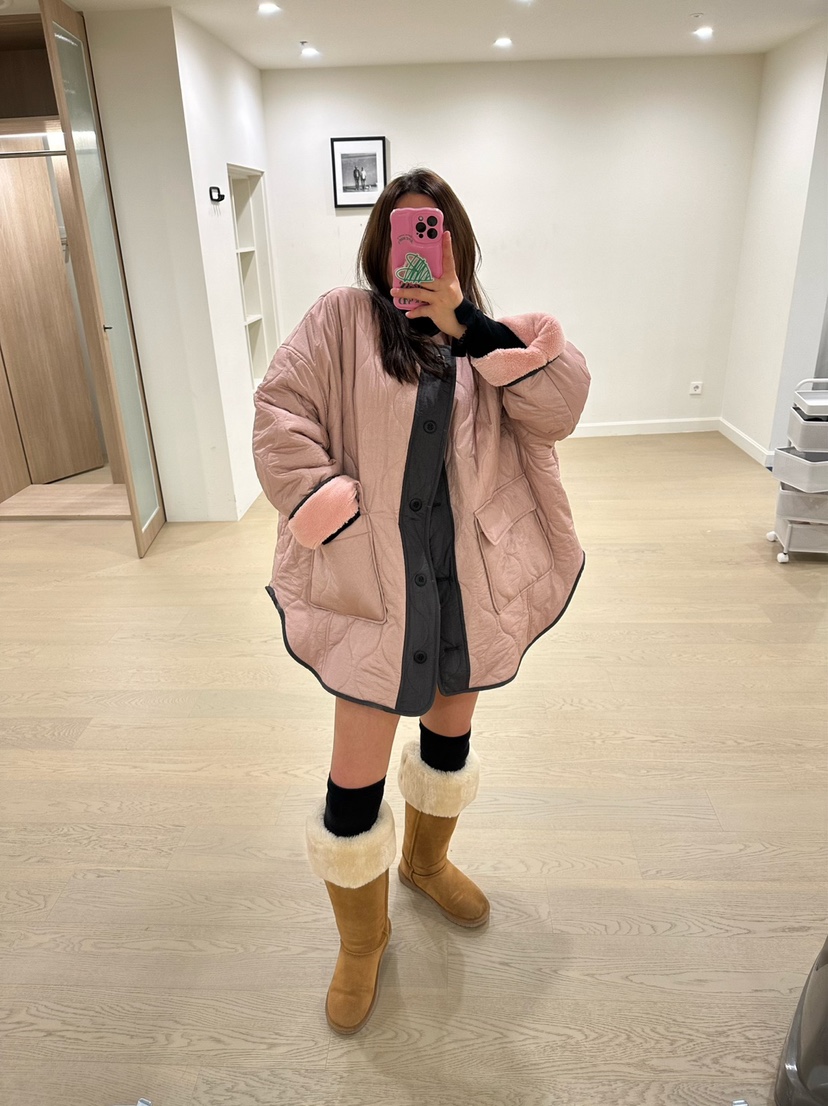 ONL韓國直郵女裝新品人氣熱賣時尚休閑24秋冬推薦夾克填充ONL夾克