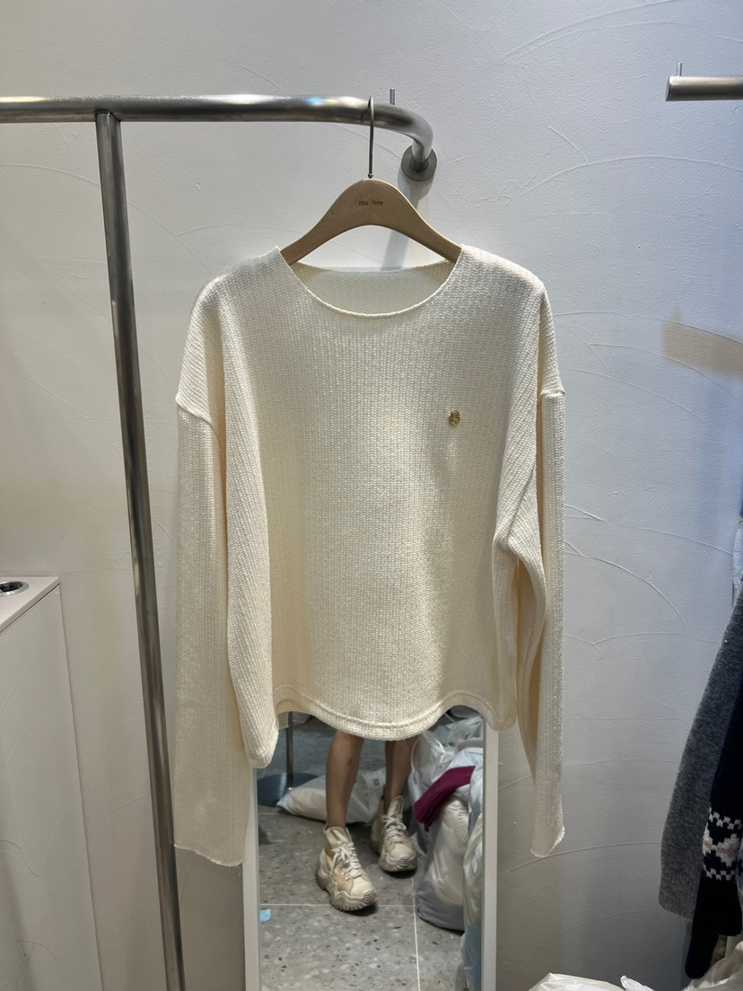 rou.tine韓國直郵東大門代購女裝新品休閑人氣時尚長袖T恤ROU.TINE長袖T恤