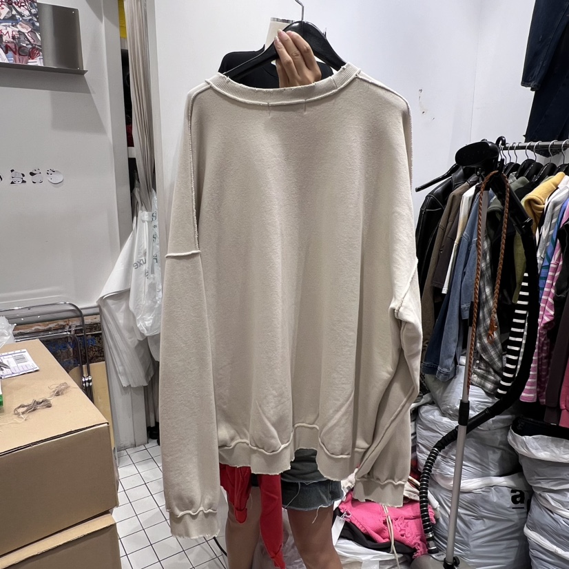 THE WEEKND韓國直郵東大門代購女裝新款熱賣休閑衛衣拉絲雙面THE WEEKND衛衣