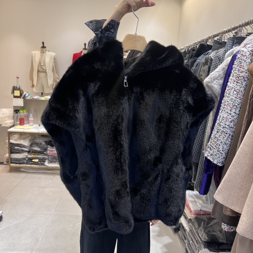 inno韓國直郵女裝新品人氣休閑真品時尚推薦職業馬甲水貂連帽INNO馬甲圖色3