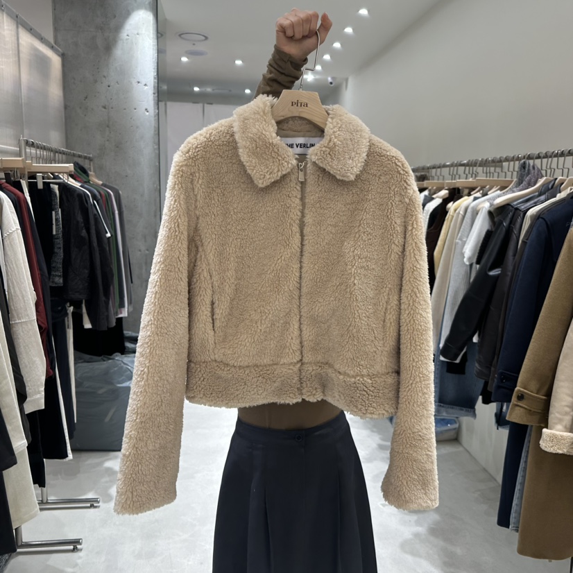 piTa直郵韓國代購女裝新品推薦24秋冬職業真品時尚夾克羊毛THE VERLIN/piTa夾克