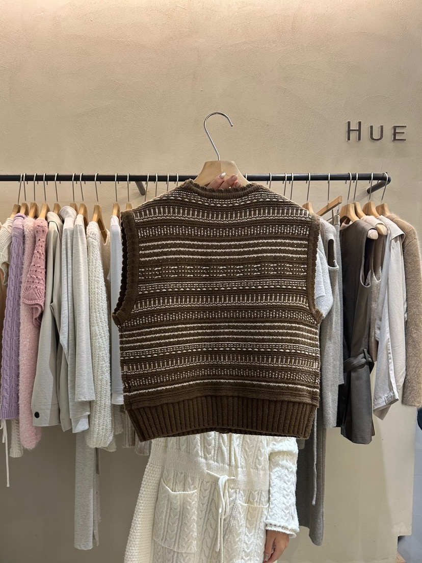 HUE韓國直郵東大門代購女裝新品休閑熱賣職業24秋冬時尚馬甲ERIA/HUE馬甲