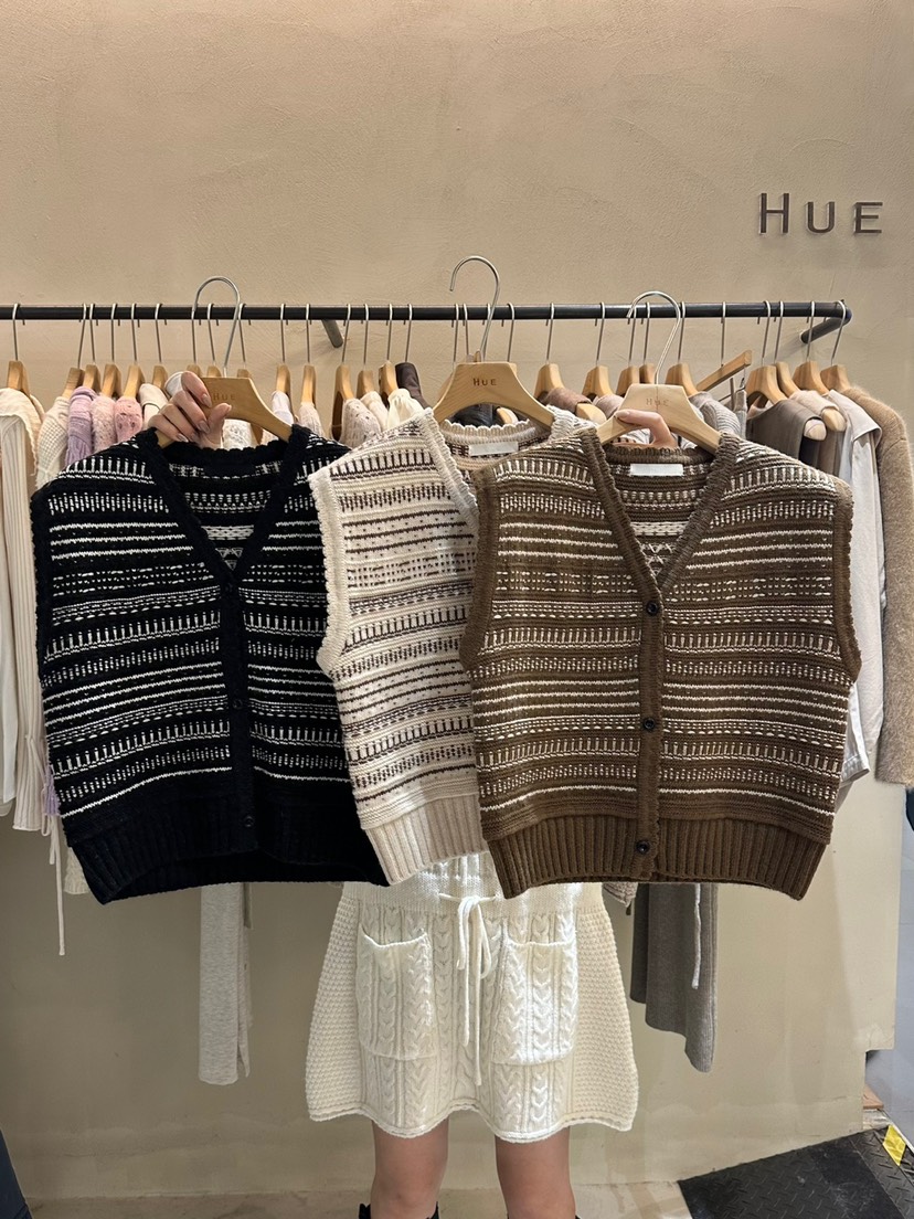 HUE韓國直郵東大門代購女裝新品休閑熱賣職業24秋冬時尚馬甲ERIA/HUE馬甲