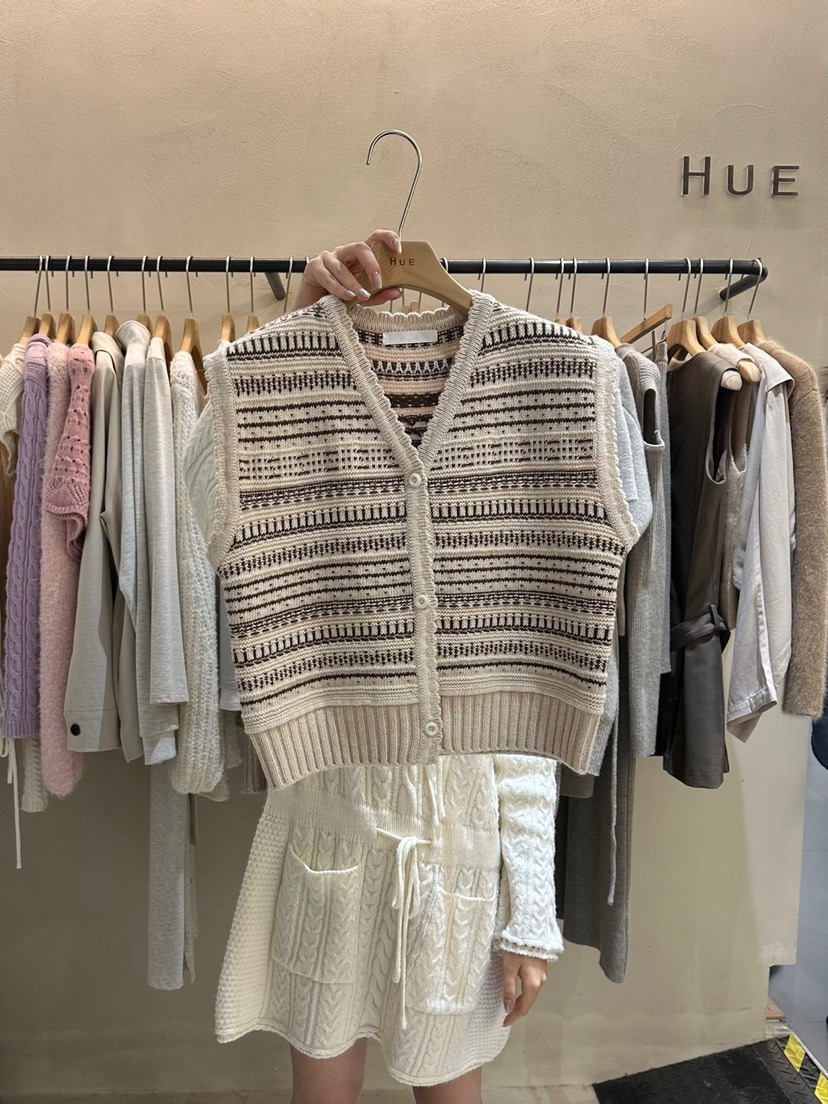HUE韓國直郵東大門代購女裝新品休閑熱賣職業24秋冬時尚馬甲ERIA/HUE馬甲圖色2
