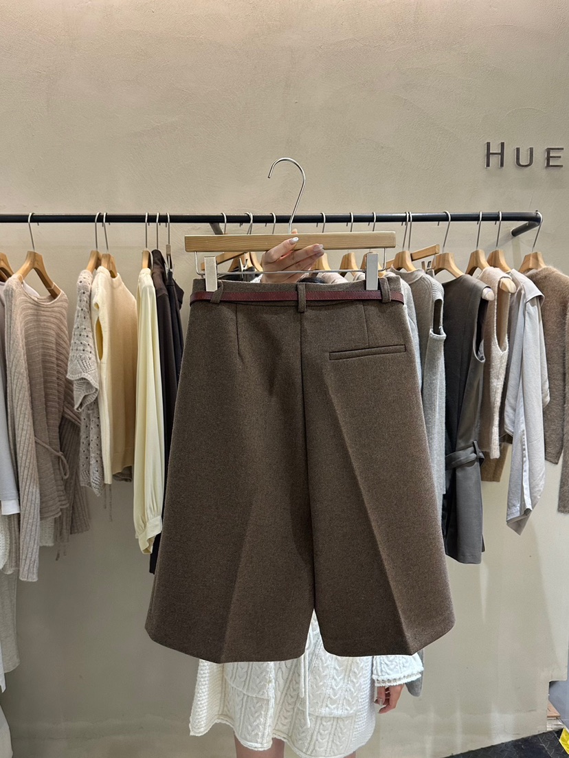 HUE韓國直郵女裝新品職業真品熱賣休閑24秋冬人氣推薦短褲ERIA/HUE短褲