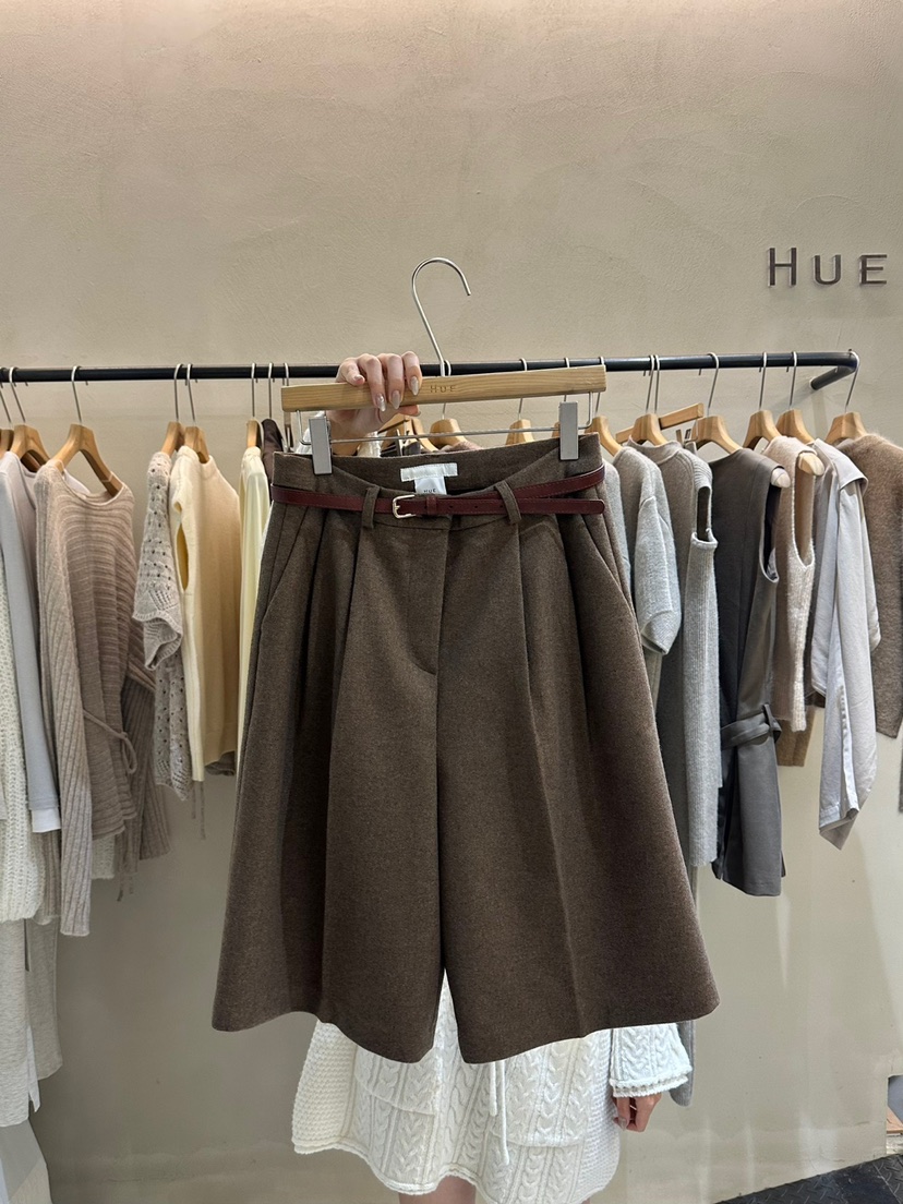 HUE韓國直郵女裝新品職業真品熱賣休閑24秋冬人氣推薦短褲ERIA/HUE短褲圖色2